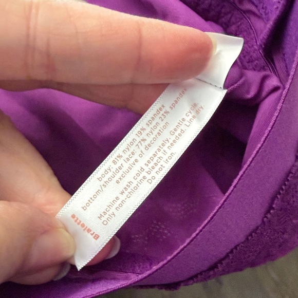 Cacique Deep Purple Lace Bralette. 26/28 - Picture 6 of 8